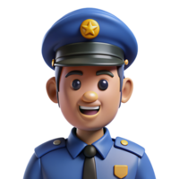 policier officier 3d atout png