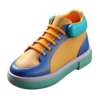 kleurrijk sneaker 3d figuur png