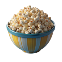 Popcorn merenda 3d grafico png