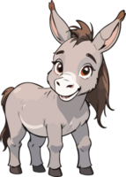 Burro dibujos animados animal acortar Arte png