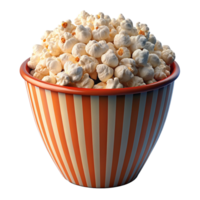 popcorn tussendoortje 3d beeld png