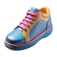 kleurrijk sneaker 3d illustratie png