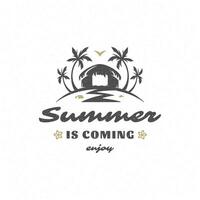 Summer quote or saying can be used for t-shirt, mug, greeting card, photo overlays vector