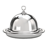 klassisk silver- cloche symbol av förfining png