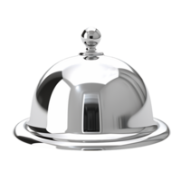 scintillante argento server campana di vetro elevando cenare esperienze png