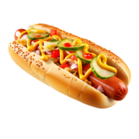 lekker heet hond besnoeiing uit smaakvol snel voedsel png