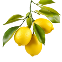 Citrusy Lemon Harvest Bursting with Flavor Cut Out png