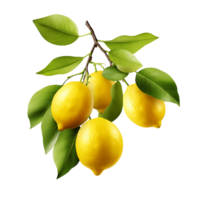 Tangy Lemon Cluster Refreshing Citrus Display Revealed png