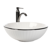 Stylish Bathroom Upgrade Vessel Sink with Faucet Cut Out png