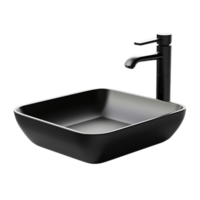 elegante bagno infisso impostato nave Lavello e rubinetto tagliare su png