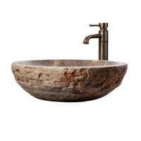 moderno lavabo y grifo par elegante cortar fuera imagen png