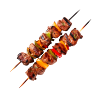 Irresistible BBQ Kebab Silhouettes on Skewers png