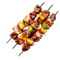 frestande grillad kebab grillspett silhuetter png