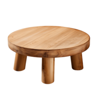 affligé rond en bois café table silhouettes avec ancien faire appel png