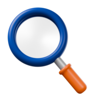 Magnifrying glass isolate on transparent png