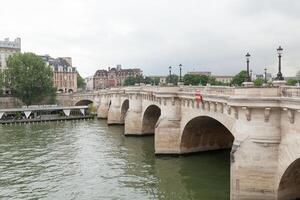 PARIS, FRANCE - June 01, 2018 View near Seine river. Paris France Europe. photo