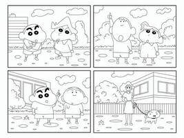 Kids in The Garden vector