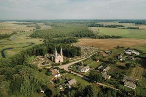 Catholic Church of St. Dominic and St. Mary the Virgin in Rakov.Belarus photo