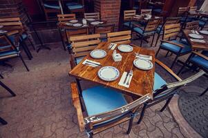 Table set ready for mexican lunch 2 photo