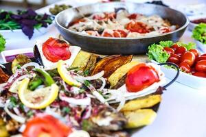 Assorted Food Spread on a Table photo