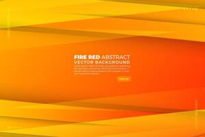 Fire Red Abstract Background vector