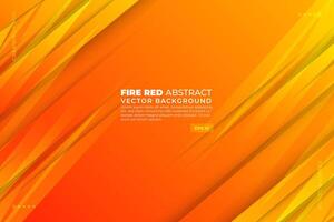 Fire Red Abstract Background vector