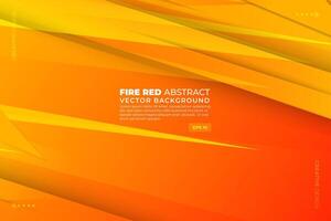 Fire Red Abstract Background vector