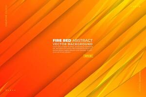 Fire Red Abstract Background vector