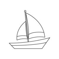 sailboat icon logo vector