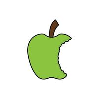 apple fruit icon logo vector