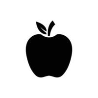 manzana Fruta icono logo vector