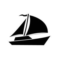sailboat icon logo vector