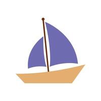 sailboat icon logo vector