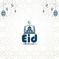 Eid festive wishes background design vector