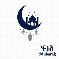 Eid festive wishes background design vector