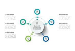 creativo concepto para infografía con 5 5 pasos, opciones, partes o procesos. negocio datos visualización. vector