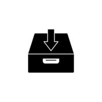 drawer concept line icon. Simple element illustration. drawer concept outline symbol design. vector