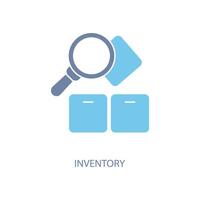 inventory concept line icon. Simple element illustration. inventory concept outline symbol design. vector