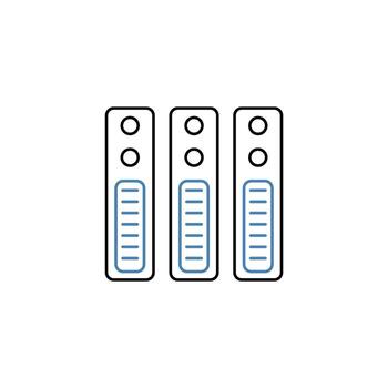 archivo concepto línea icono. sencillo elemento ilustración. archivo concepto contorno símbolo diseño. vector