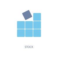 stock concept line icon. Simple element illustration. stock concept outline symbol design. vector