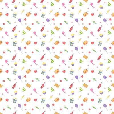 Happy birthday pattern. Seamless birthday background