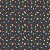 Happy birthday pattern. Seamless birthday background vector