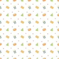 Happy birthday pattern. Seamless birthday background vector