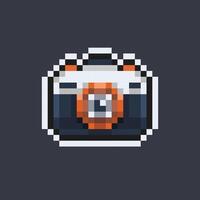 camera tool in pixel art style vector