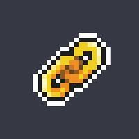 golden chain in pixel art style vector