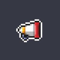 megaphone in pixel art style vector