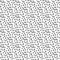 Abstract pattern of black dots. The dots are arranged in a chaotic rhythm in one direction. The pattern is used in textile prints, wallpapers or graphic design elements. Seamless noise on white vector