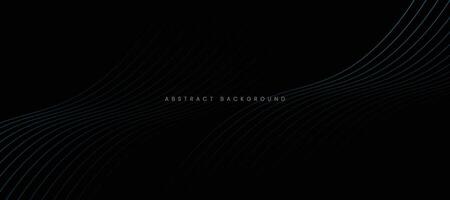 Abstract line pattern design with black background. vector