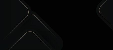 Modern luxury shiny black with gold lines. elegant background vector