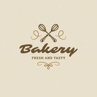 Bakery badge or label retro illustration. vector